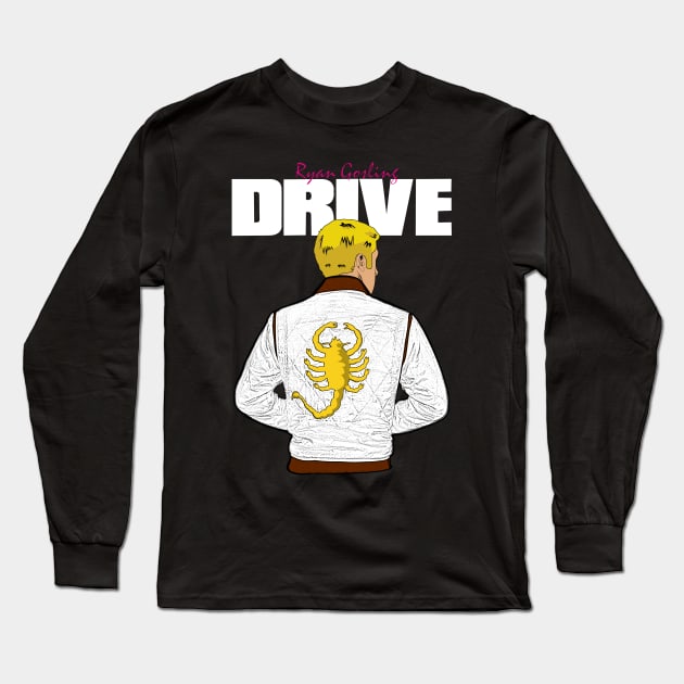 Drive Ryan Gosling Long Sleeve T-Shirt by Melonseta